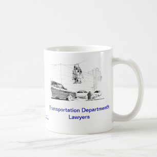 死んだLawyer™の交通機関Dept弁護士のコーヒー・マグ コーヒーマグカップ
