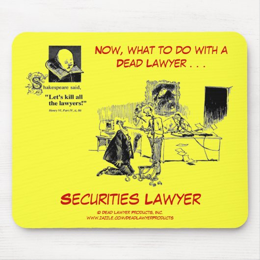 死んだLawyer™の保証弁護士のマウスパッド マウスパッド (正面)
