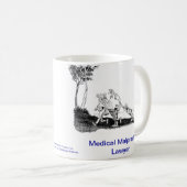 死んだLawyer™の医療ミス弁護士のコーヒー・マグ コーヒーマグカップ (正面右)