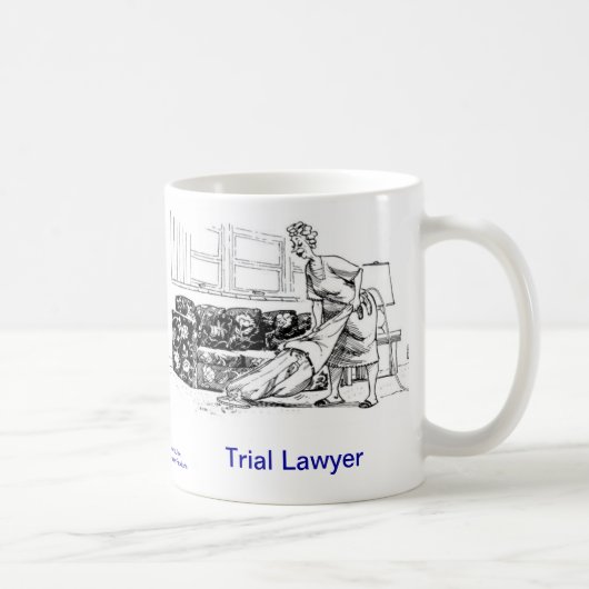 死んだLawyer™の法廷弁護士のコーヒー・マグ コーヒーマグカップ (右)