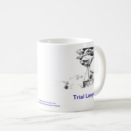死んだLawyer™の法廷弁護士のコーヒー・マグ コーヒーマグカップ (正面右)