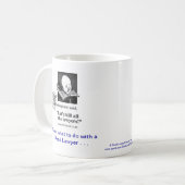 死んだLawyer™の法廷弁護士のコーヒー・マグ コーヒーマグカップ (正面左)