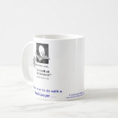 死んだLawyer™の資産計画弁護士のコーヒー・マグ コーヒーマグカップ (正面左)