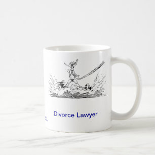 死んだLawyer™の離婚専門の弁護士のコーヒー・マグ コーヒーマグカップ