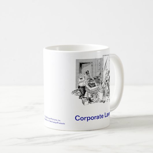 死んだLawyer™企業のな弁護士のコーヒー・マグ コーヒーマグカップ (正面右)