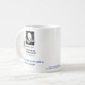 死んだLawyer™企業のな弁護士のコーヒー・マグ コーヒーマグカップ (正面左)