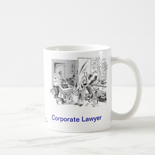 死んだLawyer™企業のな弁護士のコーヒー・マグ コーヒーマグカップ (右)
