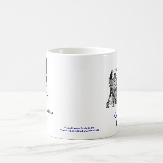 死んだLawyer™企業のな弁護士のコーヒー・マグ コーヒーマグカップ (中央)