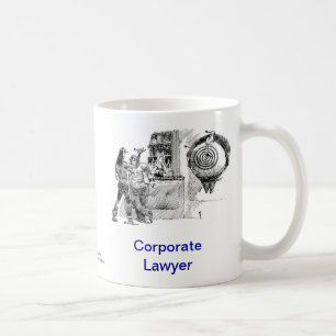 死んだLawyer™企業のな弁護士のコーヒー・マグ コーヒーマグカップ