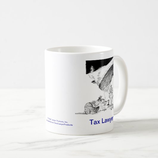 死んだLawyer™税弁護士のコーヒー・マグ コーヒーマグカップ (正面右)