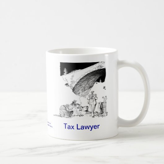 死んだLawyer™税弁護士のコーヒー・マグ コーヒーマグカップ (右)