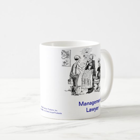 死んだLawyer™管理弁護士のコーヒー・マグ コーヒーマグカップ (正面右)