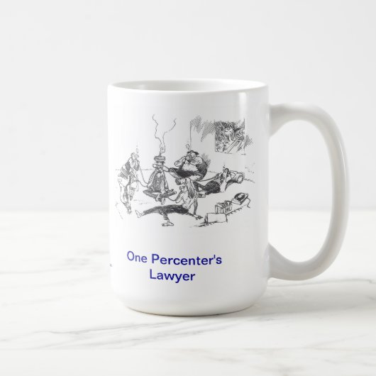 死んだLawyer™ 1つのPercenterの弁護士のコーヒー・マグ コーヒーマグカップ (右)