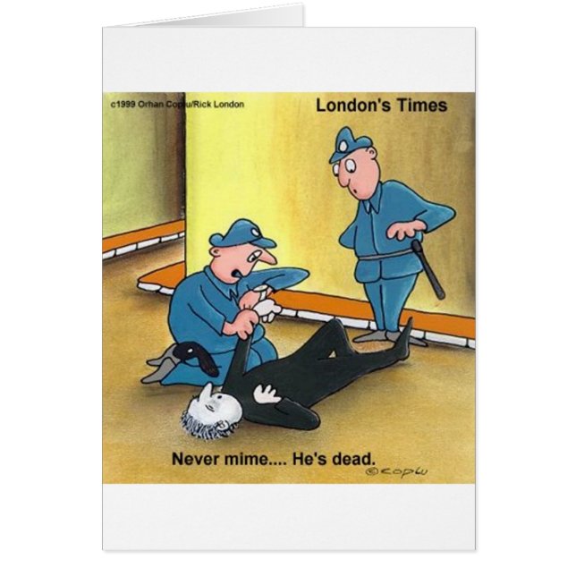 死んだMIMEティーおもしろいマグカードのギフトなど (正面)