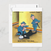 死んだMIMEティーおもしろいマグカードのギフトなど ポストカード (正面/裏面)