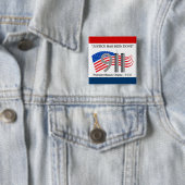 死んでいるオサマ・ビン・ラディン-正義は行われました 缶バッジ (インサイチュ)