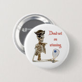 死んでいるラケットボールの海賊 缶バッジ (正面&裏面)