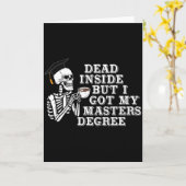 死んでるけど修士号だけ生き残った卒業生 カード (黄色い花)