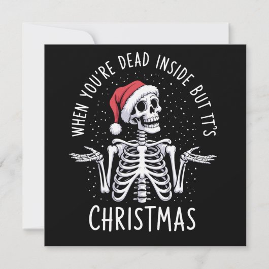 死んでるのにクリスマスシーズンだなんて、、 シーズンカード (正面)