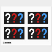 死んでデリfragzeichen 長方形シール (シート)