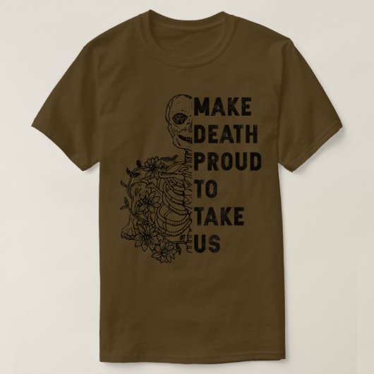 死んで誇りを持った記念に森のフローラ Tシャツ (デザイン正面)
