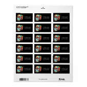 死んカラフルだカラベラスの砂糖スカルの日 ラベル (フルシート)