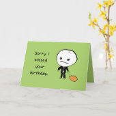 死ん考えだ カード (黄色い花)