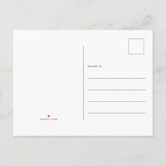 死エレガントぬまでゴシックの私たち一部は日付を保存 案内ポストカード (裏面)