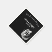 死エレガントぬまでゴシック体のパーツ骨格 スタンダードカクテルナプキン (角)
