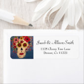 死カラフルんだ砂糖スカルの日 ラベル (インサイチュ)