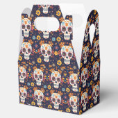 死カラフルんだ砂糖スカルの継ぎ目のないパットの日 フェイバーボックス (オープン)