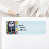 死カラフルんだ骸骨の幸せな日 ラベル (インサイチュ)