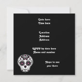 死ガーリーんだ砂糖スカルパーティー 招待状 (裏面)