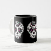 死ガーリーんだ砂糖スカル ツートーンマグカップ (正面左)