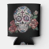 死クールんだ砂糖スカルの日バラ... 缶クーラー (正面)