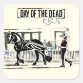 死クールんだ翼のある白馬の日 スクエアシール (正面)