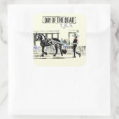 死クールんだ翼のある白馬の日 スクエアシール (バッグ)