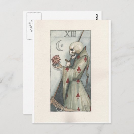 死タロットカードドミニク性マーフィー ポストカード (正面/裏面)