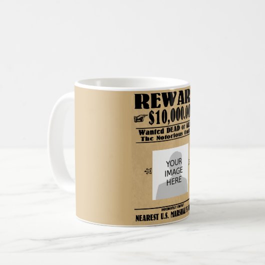 死パーソナライズされたぬか生きたか コーヒーマグカップ (正面左)