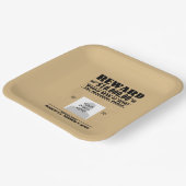 死パーソナライズされたぬか生きたか ペーパープレート (傾斜あり)