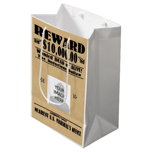 死パーソナライズされたぬか生きたか ミディアムペーパーバッグ (正面アングル)