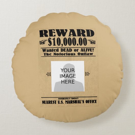 死パーソナライズされたぬか生きたか ラウンドクッション (正面)