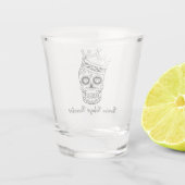 死パーソナライズされたんだ砂糖スカル乾杯の日 ショットグラス (裏面)