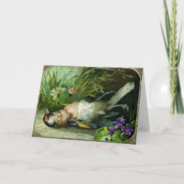 死ビクトリアン鳥クリスマスカード シーズンカード