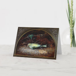 死ビクトリアン鳥クリスマスカード シーズンカード