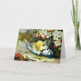 死ビクトリアン鳥クリスマスカード シーズンカード