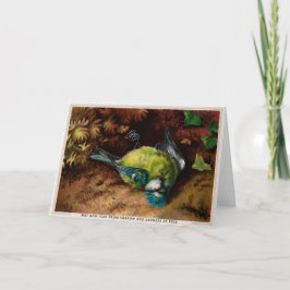 死ビクトリアン鳥クリスマスカード シーズンカード