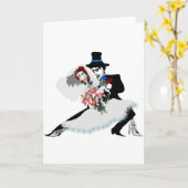 「死一部日まで私達を死んだ結婚式のして下さい カード (黄色い花)