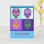 死亡したスカルカード カード (黄色い花)