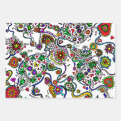 死亡したスカルギフトラップセットの日 ラッピングペーパーシート (正面3)